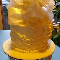 Elopement Rustic wedding cake