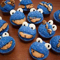 Cookie Monster Cupcakes