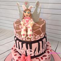 Girly Animal Themed Cake