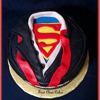 Superman/Clark Kent dress shirt cake