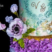 A Floral Wedding Cake