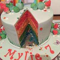 Rainbow fairy cake