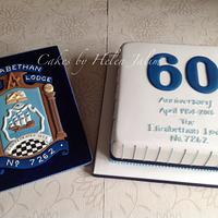 The Elizabethan Lodge Cake and plaque