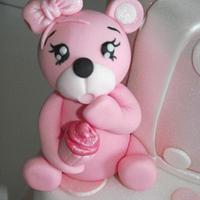 pink bears cake