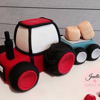 Woodgrain Tractor Cake! 