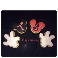 Mickey and Minnie Cookies