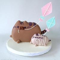 Father's Day Pusheen Cat Cake