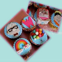 Proposal cupcakes based on the Pixar film 'UP'