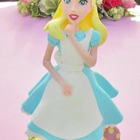 Alice , cake topper 