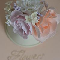 Flower jug cake