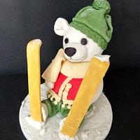 3d bear cake