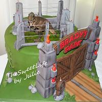 Jurassic Park Builder cake