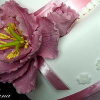 Cake with flower..