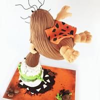 Captain Caveman Gravity Defying Cake