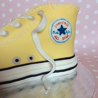 Converse shoe cake
