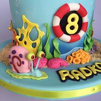 Spongebob birthday cake