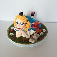 " Alice" Cake Topper 