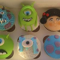Monsters Inc cupcakes