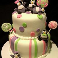 Sweet Penguin Birthday Cake!