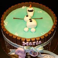 Olaf jacuzzi Cake