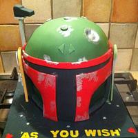 Bobba Fett Star Wars helmet