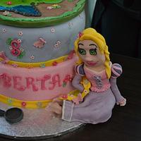 Rapunzel birthday cake