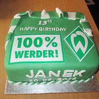 Werder Bremen Football Team Cake