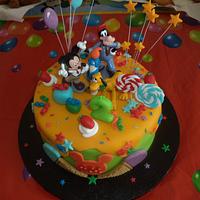 Mickey and Friends celebrating Antonio´s 2nd Birthday