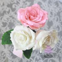 White Sugar Roses