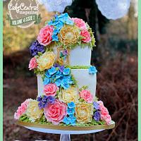 spring wedding cake