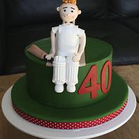 40th Cricket Themed Birthday