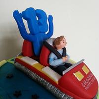 theme park cake - scream if you want to go faster