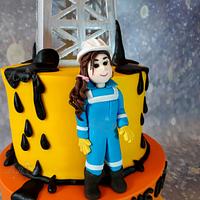 Petroleum engineering cake by Arty Cakes 