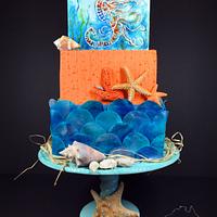 Seahorse cake