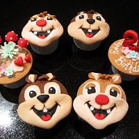Chip And Dale Cupcakes 2D