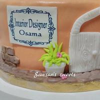 Interior designer cake