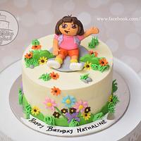 Dora birthday cake 