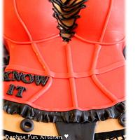 Sexy corset cake