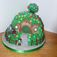 Lord of the Rings Hobbit Hole cake 