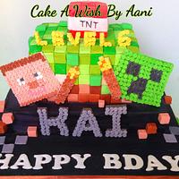 Mine craft cake :) 