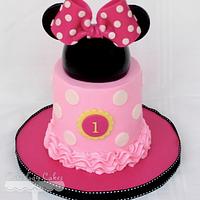 Baby Minnie Smash Cake 