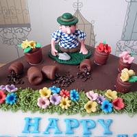 gardener birthday cake