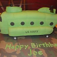 Army Chinnock Helicopter Cake