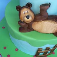 Bear cake topper
