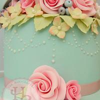 Hatbox birthday cake