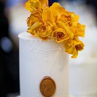 Gold Wedding cake