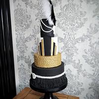 Great gatsby themed cake