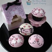Parisian Style Valentines Cupcakes