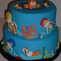 Bubble Guppies themed cake