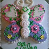 Girly Butterfly Cake